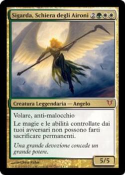 2012 Magic the Gathering Avacyn Restored Italian #210 Sigarda, Schiera degli Aironi Front