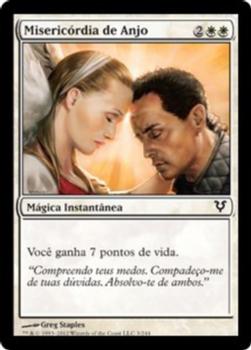 2012 Magic the Gathering Avacyn Restored Portuguese #3 Misericórdia de Anjo Front