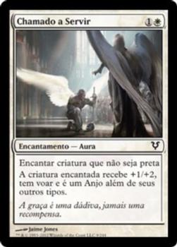 2012 Magic the Gathering Avacyn Restored Portuguese #9 Chamado a Servir Front