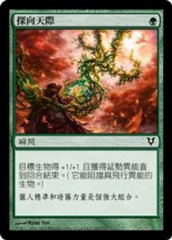 2012 Magic the Gathering Avacyn Restored Chinese Traditional #193 探向天際 Front