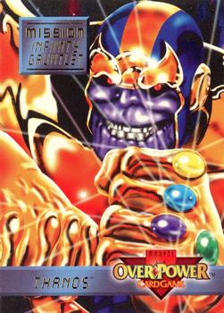 1995 Fleer Marvel Overpower - Mission Infinity Gauntlet #7 Thanos - 