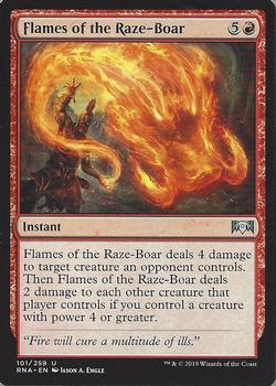 2019 Magic the Gathering Ravnica Allegiance #101 Flames of the Raze-Boar Front