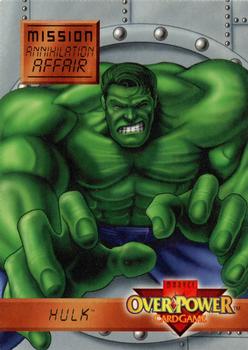 1995 Fleer Marvel Overpower - Mission Annihilation Affair #7 Hulk - 
