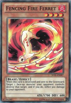 2013 Yu-Gi-Oh! Judgment of the Light English #JOTL-EN097 Fencing Fire Ferret Front