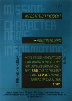1995 Fleer Marvel Overpower - Mission Infestation Incident #1 Brood Swarm - 