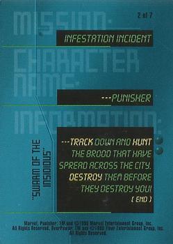 1995 Fleer Marvel Overpower - Mission Infestation Incident #2 Punisher - 