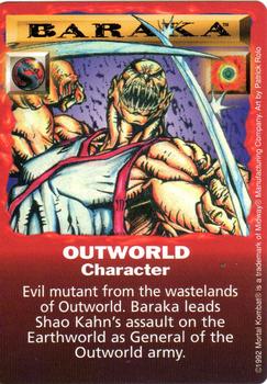 1992 Mortal Kombat Kard Game #NNO Baraka Front