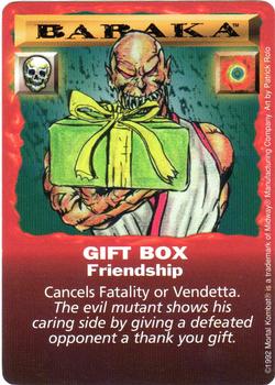 1992 Mortal Kombat Kard Game #NNO Baraka - Gift Box Front