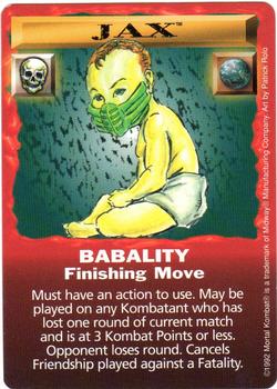1992 Mortal Kombat Kard Game #NNO Jax - Babality Front