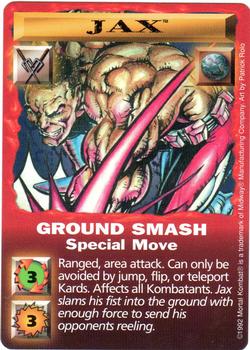 1992 Mortal Kombat Kard Game #NNO Jax - Ground Smash Front