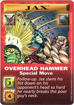 1992 Mortal Kombat Kard Game #NNO Jax - Overhead Hammer Front