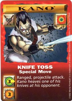 1992 Mortal Kombat Kard Game #NNO Kano - Knife Toss Front