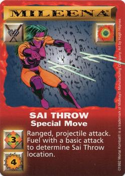 1992 Mortal Kombat Kard Game #NNO Mileena - Sai Throw Front
