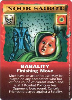 1992 Mortal Kombat Kard Game #NNO Noob Saibot - Babality Front