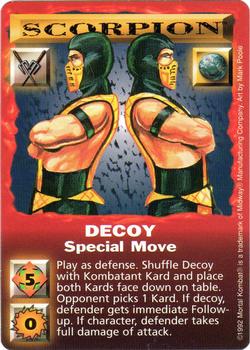 1992 Mortal Kombat Kard Game #NNO Scorpion - Decoy Front
