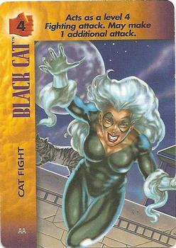 1995 Fleer Marvel Overpower PowerSurge #NNO Black Cat - Cat Fight Front