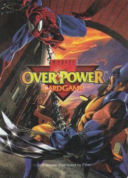 1995 Fleer Marvel Overpower PowerSurge #NNO Dr. Strange - Sorcerer Supreme Back