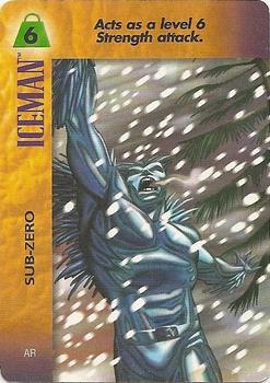 1995 Fleer Marvel Overpower PowerSurge #NNO Iceman - Sub-Zero Front