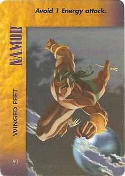 1995 Fleer Marvel Overpower PowerSurge #NNO Namor - Winged Feet Front