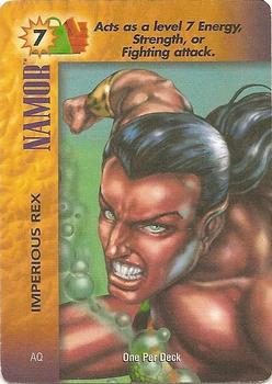 1995 Fleer Marvel Overpower PowerSurge #NNO Namor - Imperious Rex Front