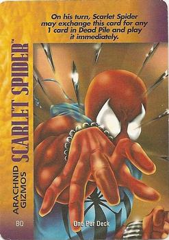 1995 Fleer Marvel Overpower PowerSurge #NNO Scarlet Spider - Arachnid Gizmos Front
