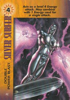 1995 Fleer Marvel Overpower PowerSurge #NNO Silver Surfer - Double Power Blast Front