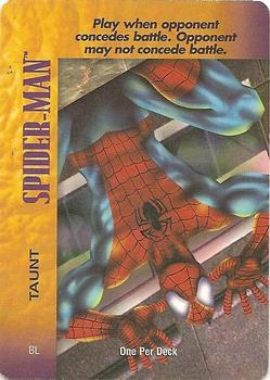 1995 Fleer Marvel Overpower PowerSurge #NNO Spider-Man - Taunt Front
