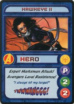 2006 Scholastic Marvel Super Heroes Collector's Club #NNO Hawkeye II Front