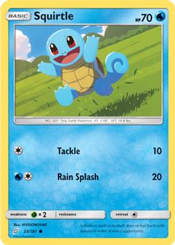 2019 Pokemon Sun & Moon Team Up #23/181 Squirtle Front