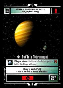 2000 Decipher Star Trek Trouble with Tribbles - Starter Deck Reprints #NNO Bat’leth Tournament Front