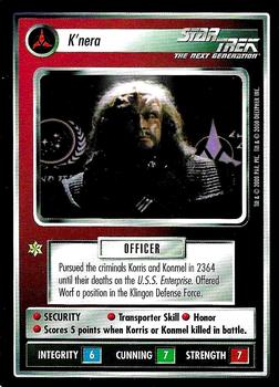 2000 Decipher Star Trek Trouble with Tribbles - Starter Deck Reprints #NNO K’nera Front