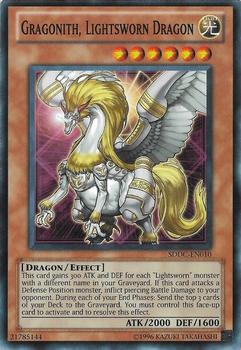 2012 Yu-Gi-Oh! Dragons Collide English #SDDC-EN010 Gragonith, Lightsworn Dragon Front