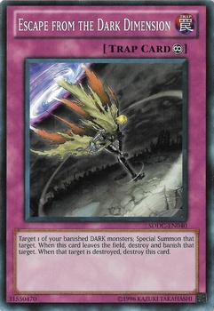 2012 Yu-Gi-Oh! Dragons Collide English #SDDC-EN040 Escape from the Dark Dimension Front