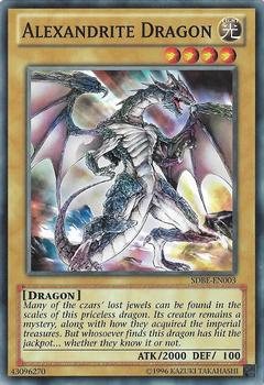 2013 Yu-Gi-Oh! Saga of Blue-Eyes White Dragon English #SDBE-EN003 Alexandrite Dragon Front