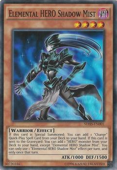 2015 Yu-Gi-Oh! Hero Strike #SDHS-EN001 Elemental HERO Shadow Mist Front