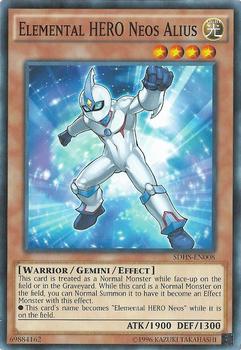 2015 Yu-Gi-Oh! Hero Strike #SDHS-EN008 Elemental HERO Neos Alius Front