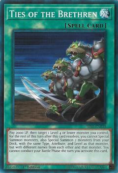 2018 Yu-Gi-Oh! Wave of Light English 1st Edition #SR05-EN030 Ties of the Brethren Front