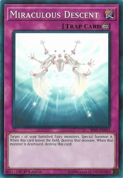 2018 Yu-Gi-Oh! Wave of Light English 1st Edition #SR05-EN033 Miraculous Descent Front