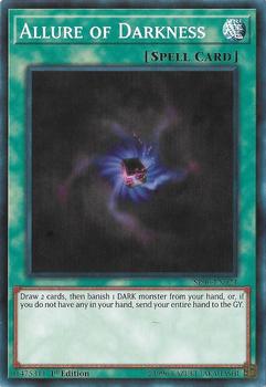 2018 Yu-Gi-Oh! Lair of Darkness English 1st Edition #SR06-EN024 Allure of Darkness Front