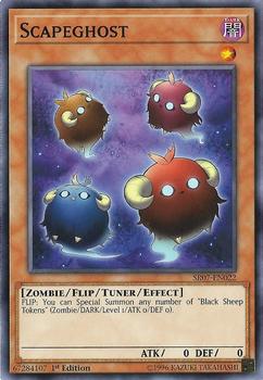 2018 Yu-Gi-Oh! Zombie Horde English 1st Edition #SR07-EN022 Scapeghost Front