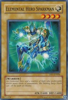 2006 Yu-Gi-Oh! Jaden Yuki #DP1-EN004 Elemental HERO Sparkman Front