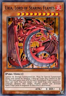 2006 Yu-Gi-Oh! Shadow of Infinity #SOI-EN001 Uria, Lord of Searing Flames Front