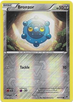 2014 Pokemon XY Phantom Forces - Reverse Holos #60/119 Bronzor Front