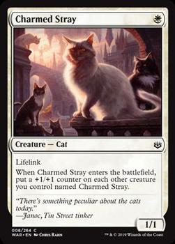 2019 Magic the Gathering War of the Spark #008 Charmed Stray Front