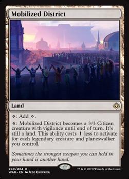 2019 Magic the Gathering War of the Spark #249 Mobilized District Front