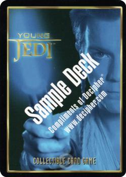 1999 Decipher Young Jedi: Sample Deck #NNO Qui-Gon Jinn, Jedi Master Back
