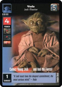 1999 Decipher Young Jedi: Sample Deck #NNO Yoda, Jedi Master Front