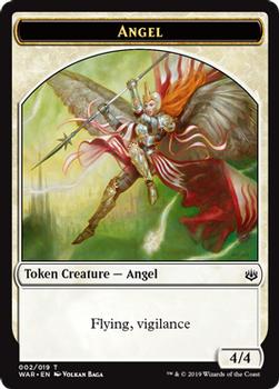 2019 Magic the Gathering War of the Spark - Tokens #002/019 Angel Front
