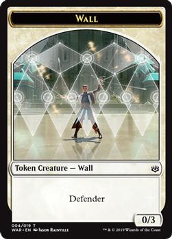 2019 Magic the Gathering War of the Spark - Tokens #004/019 Wall Front