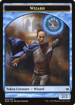 2019 Magic the Gathering War of the Spark - Tokens #005/019 Wizard Front